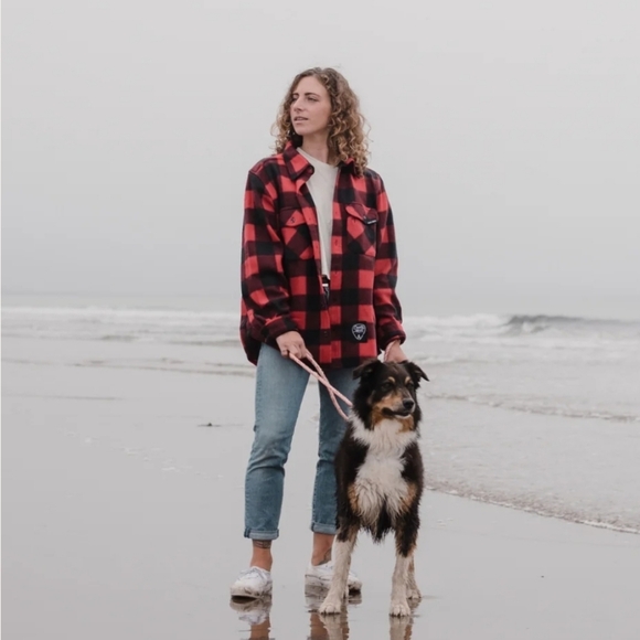 COUNTRY LIBERTY | Red Plaid Fleece Unisex XS ~ NWOT - Picture 3 of 5